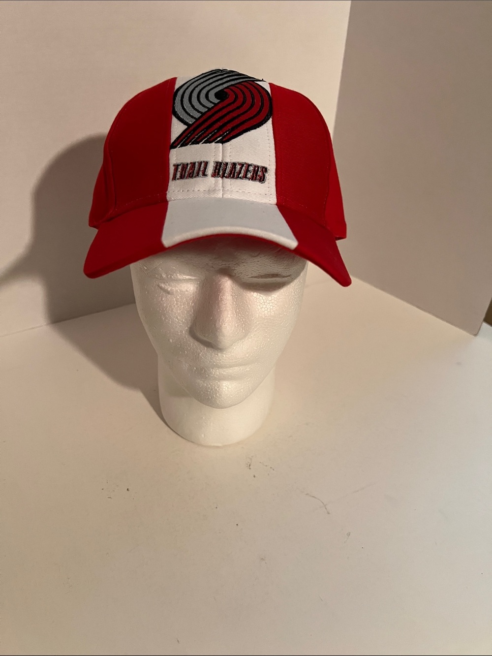 Portland Trail Blazers NBA Red White Adjustable Hat Cap